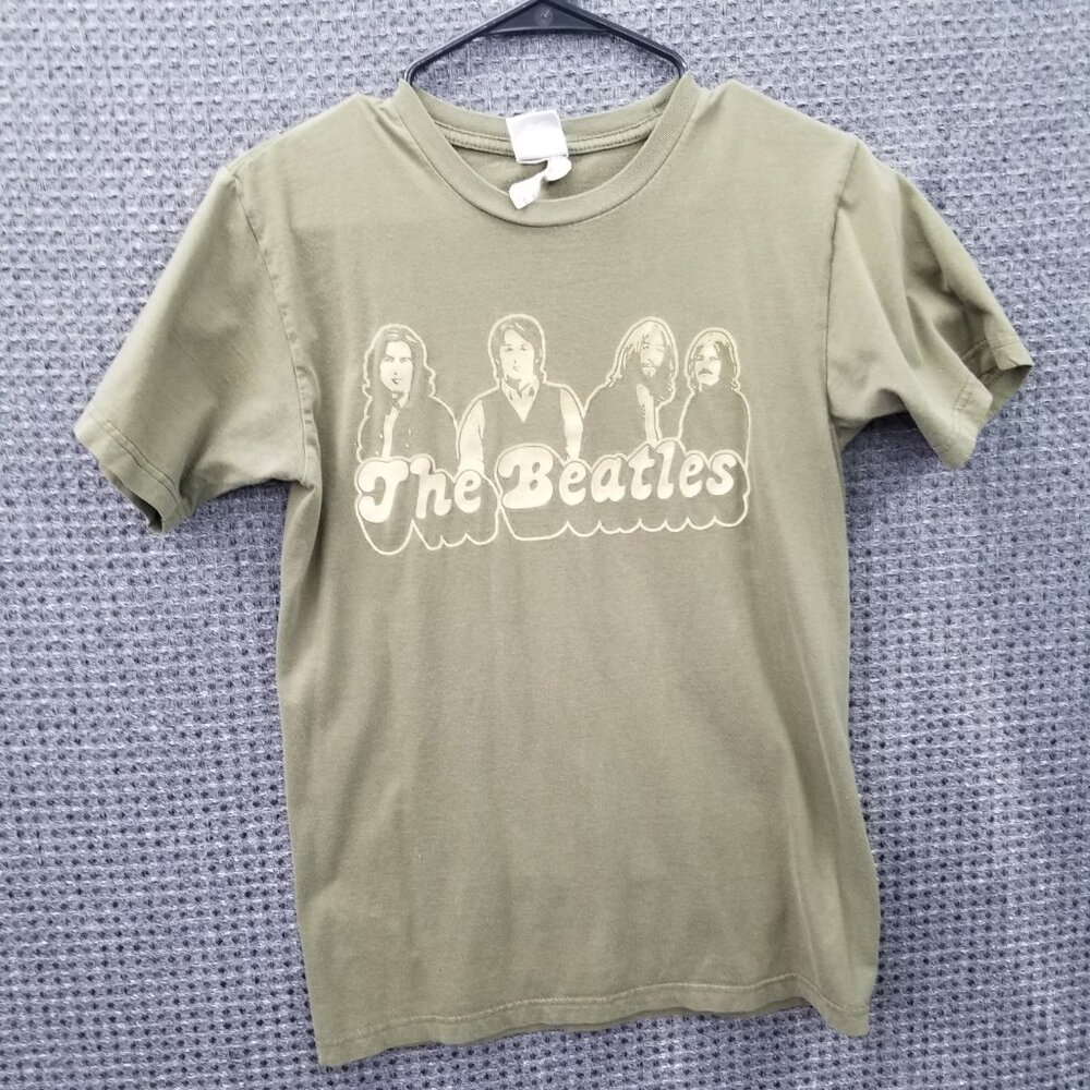 The Beatles T Shirt Green Size Small